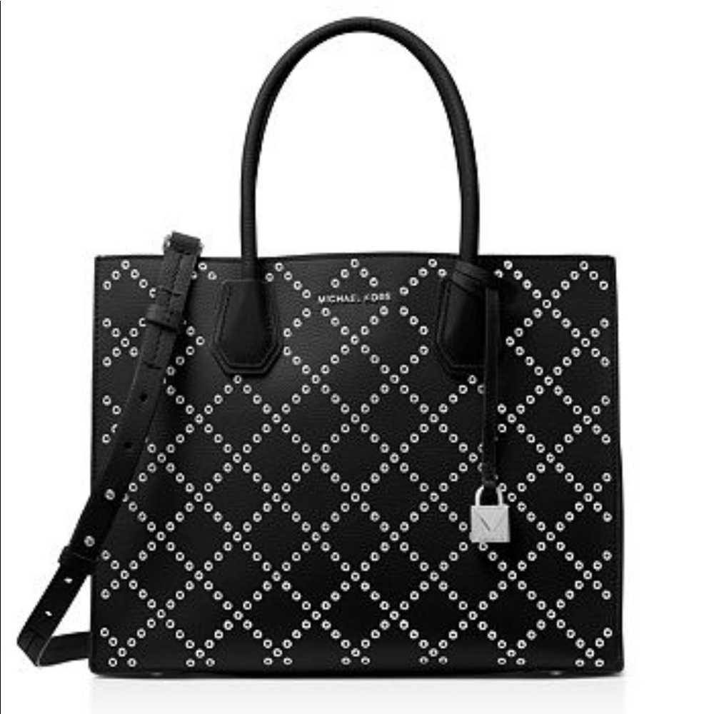 Michael Kors Mercer Stud&Grommet Convertible Tote